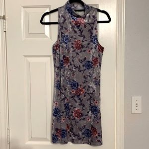 **SOLD** Suede Flower Dress